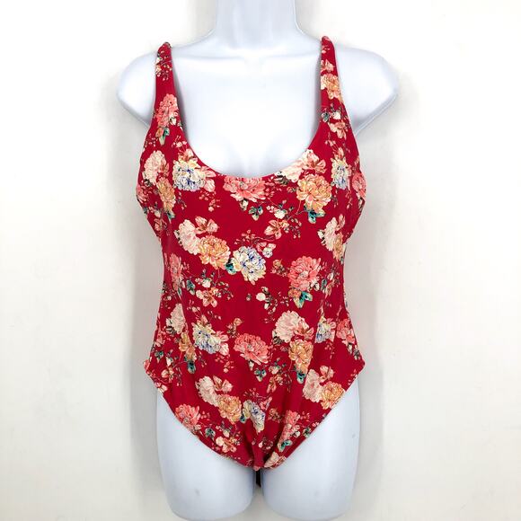 O'NEILL Women's Stella Mykonos One-Piece Swimsuit Size XL Red Floral NWT - Picture 6 of 14